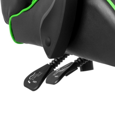 Scaun gaming ergonomic pro XZONE, spatar inalt, verde-negru